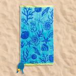 Tidal Treasures Velour Beach Towel