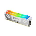 Kingston KF564C32RWAK2-64 Fury Renegade Rgb 64GB Kit 2 X 32GB DDR5 Dram 6400MHZ CL32 1.40V White Memory