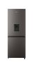 Hisense Titanium Inox Combi Fridge Freezer - 222L Water Dispenser