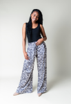 Timeless Luxe Trousers - 46 Art Deco Print