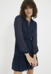 Collar Detailed Dress - Navy