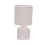Briana Ceramic Table Lamp Beige White Black - Black