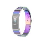For Huawei Band 4 Pro TER-B29S Band 3 Pro TER-B29 Band 3 TER-B09 Three Beads Steel Wrist Strap Watchband Colorful