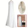 1PCS Wedding Dress Garment Bag For Storage Or Travel Bridal Gown And Long Dresses Wedding Dress Dust Cover