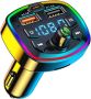 Bluetooth 5.0 Fm Transmitter For Car Dual USB Port Fast Pd Car Charger