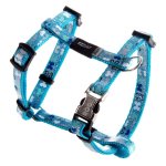Rogz Trendy Dog Harness Classic - Blue Bones