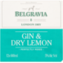 Belgravia Gin & Dry Lemon - 12 X 660ML Bottles
