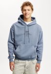 Cotton On Box Fit Graphic Hoodie - Dusty Denim american Way
