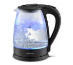 Mellerware Storm 1.8L 2200W Glass Cordless Kettle - Black