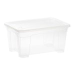 4.5 Litre Clear Storage Box Assorted Colours