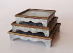 Square Metal Bases On Foot