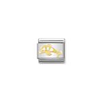 Composable Classic Link White Dolphin With Stones