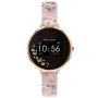 Reflex Smart Watch Black Flower Dial