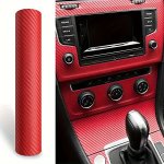 3D Carbon Fiber Pattern Vinyl Car Diy Wrap Sheet Roll Film Sticker Decal 127 30CM 50 11.8IN