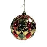 Red green Shiny Shatterproof Bauble 15CM