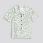 BOYS Abstract Shirt - Green - 10 Green