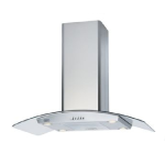 Defy 90CM Silver Curved Glass Island Extractor - DCH323