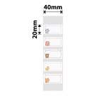 NB521 - - B1 B21 B3S B4 - 40X20MM - 320 Animal Messages Labels