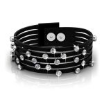DESTINY Twinkling Bit Bracelet Embellished With Swarovski Crystals-available In 2 Colours - Black