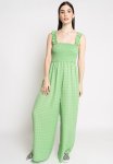 Wide Leg Jumpsuit - Apple Green
