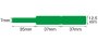 NB142 - NIIMBOT - D11 / D101 / D110 / H1S - 12.5X109MM - 65 GREEN CABLE LABELS
