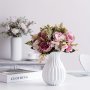 Chic French-inspired Ceramic-style Vase - Perfect For Living Room & Dining Table Decor Ideal For Fresh Or Dried Flowers