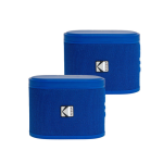 Kodak Soundbrix Magnetic Splittable Bluetooth Speaker Blue 2PC