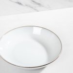 Stoneware Shallow Bowl - Vintage White