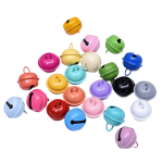 10PCS Metal Bell Diameter 22MM Colored Painted Diy Christmas Jewelry Accessories Keychain Pendant Bell