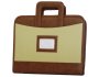 Fino Faux Leather Portfolio With A4 Papers/caculator And Flexible Handles PF011 - Brown