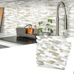 10 Sheet Thick Peel And Stick Kitchen Backsplash Tiles 3D Waterproof Self Adhesive Wall Tile Stick On Backsplash For Kitchen Bat