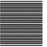 Sangoma - Setla Bocha Black black light Grey black - 155 X 165 Cm