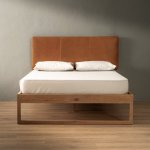 Kimberley Swazi Bed Queen Ginger Oak