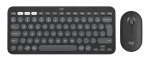 Logitech Pebble 2 Combo Wireless Keyboard & Mouse Bluetooth & USB Receiver Quiet Keys Multi-device – New