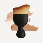 Kabuki Foundation Powder Brush Face Blender Brush Blush Brush Thick And Dense S Shape Top Multi-function Cosmetic Makeup Brush L