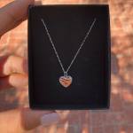 The S925 Silver Romantic Heart Necklace