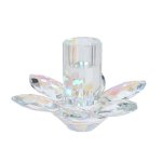 Candleholder Crystal Flower 13X8.2CM