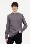 Regular Fit Jersey Top - Grey
