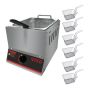 DFG-6L 6L Gas Deep Fryer And 8 Chip Baskets