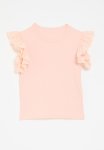 PoP Candy Frilled Angliase Sleeve Tee - Pink