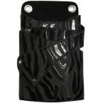 Scissor Pouch Black & Brown Zebra Empty