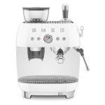 Smeg Espresso Machine With Grinder – White