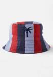 Cotton On Kids Reversible Bucket Hat - In The Navy palm Embroidery