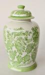 Lime Ginger Jar With Lid – Floral Design – 40X21CM