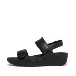 Fitflop Lulu Adjustable Leather Back-strap Sandals Color: All Black Size: 10 FV8-090-080