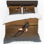 African Fish Eagle Visarend Flyby By Fanie Heymans Rectangle Tablecloth