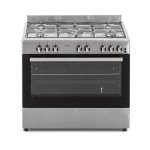 Totai 5 Burner Gas + Gas Oven S S 90 X 60