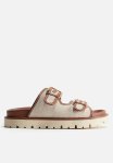Chunky Sandals - Brown & Light Beige