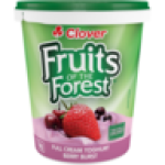 Clover Fruits Of The Forest Mixed Berries Full Cream Yoghurt 1KG