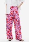 Pull-on Jersey Trousers - Pink Floral